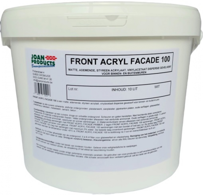 FRONT ACRYL FACADE 100 - Joan Products